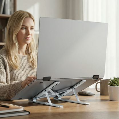 Βάση WZK WDCX-X8S για Laptop 10 ίντσες - 16 ίντσες, Ασημί