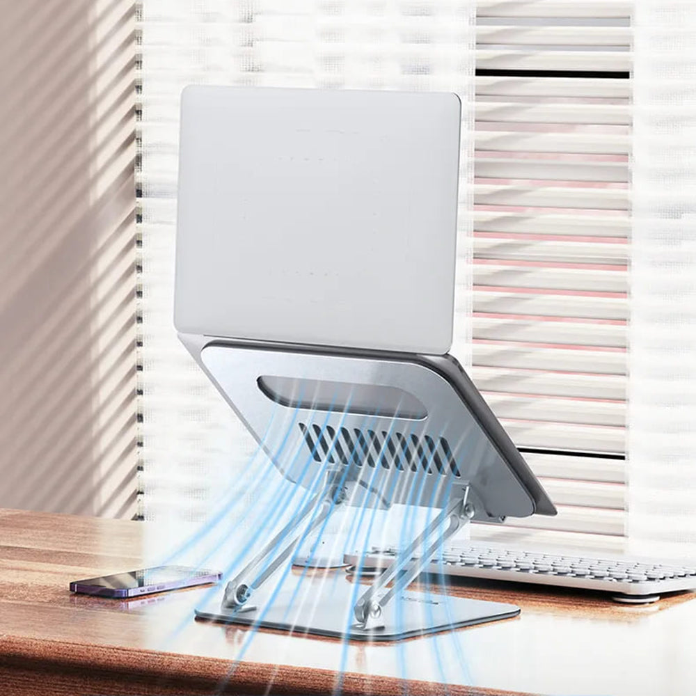 Βάση Yesido LP05 για Laptop 10inch - 17inch, Ασημί