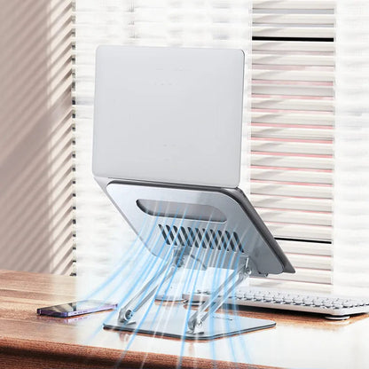 Βάση Yesido LP05 για Laptop 10inch - 17inch, Ασημί