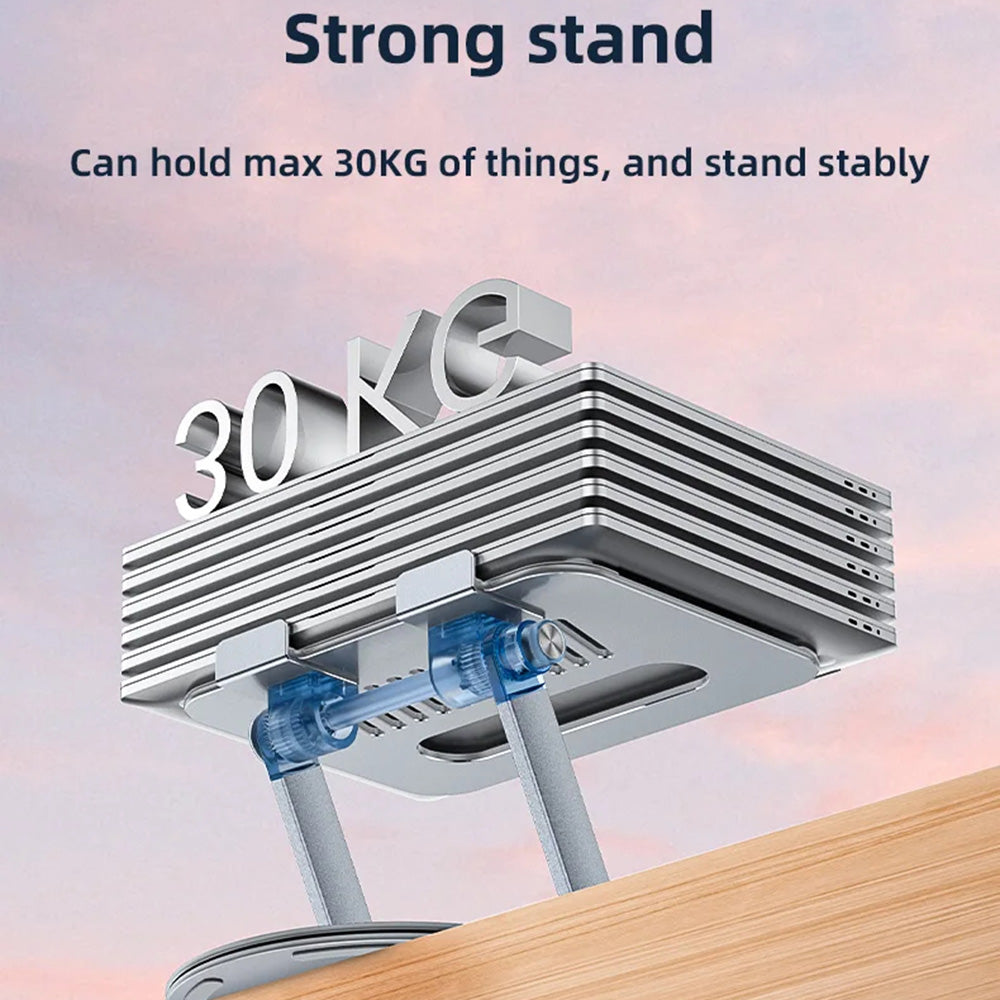 Βάση Yesido LP06 για Laptop 10inch - 17.3inch, Ασημί