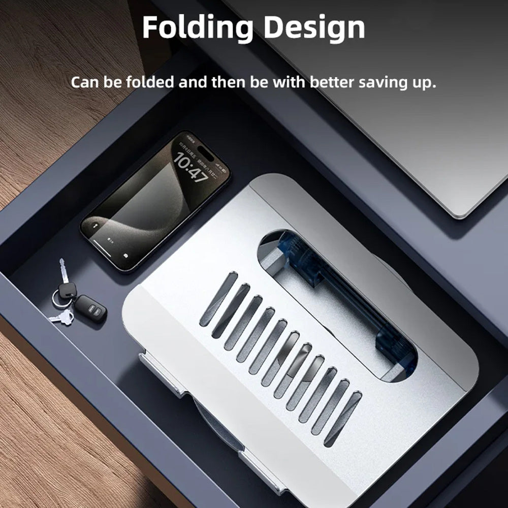 Βάση Yesido LP06 για Laptop 10inch - 17.3inch, Ασημί