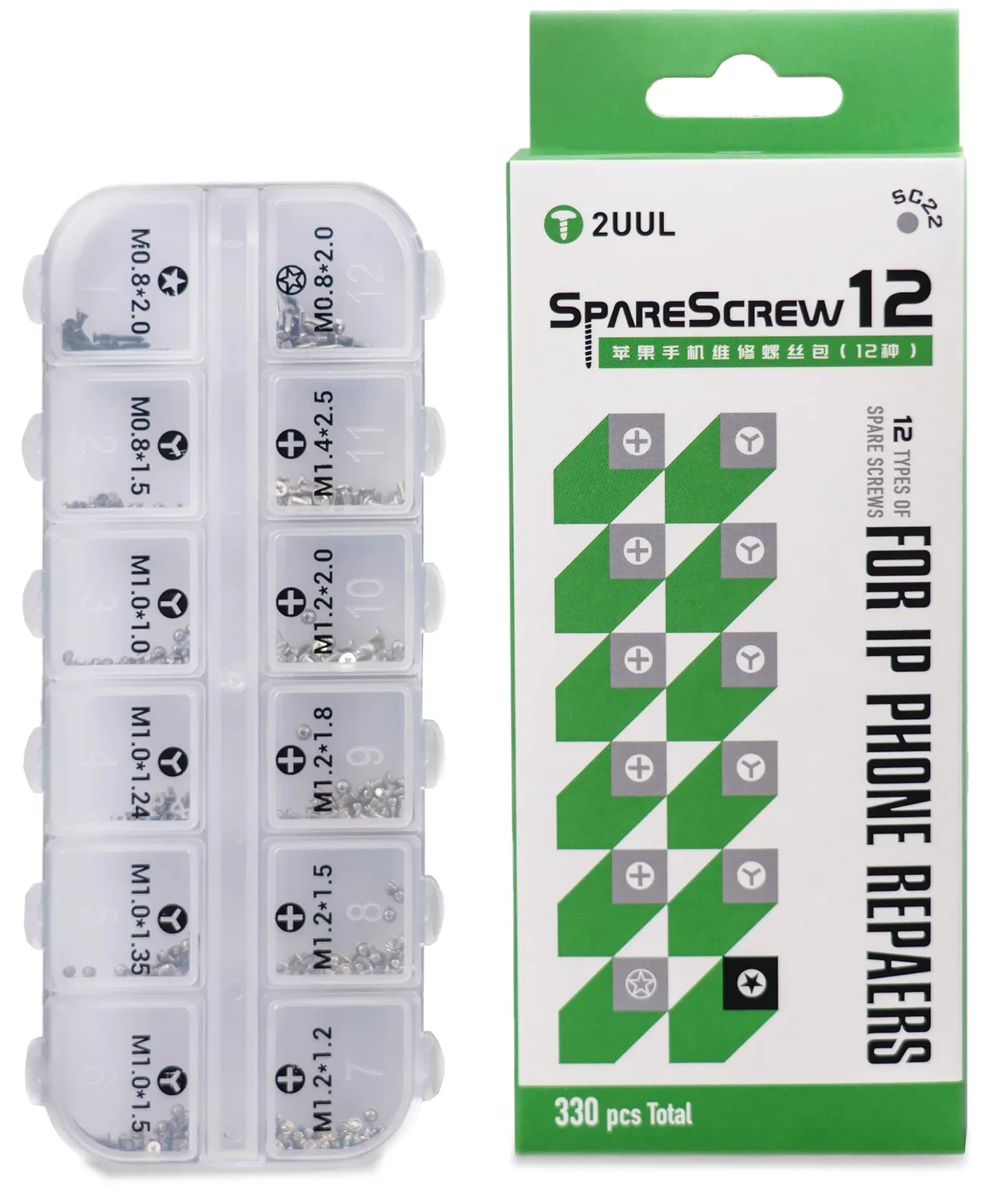 Βίδες 2UUL SC22 για τη σειρά Apple iPhone, 330σε1