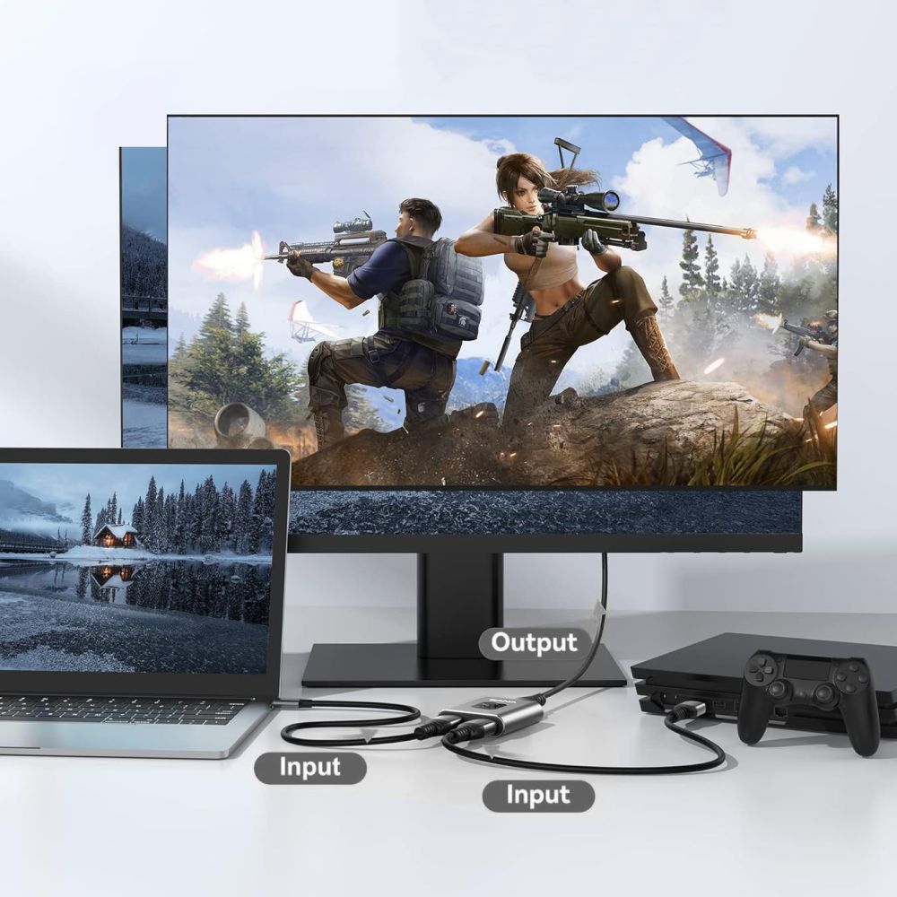 Switch Video HDMI Tech-Protect HB07, Γκρι