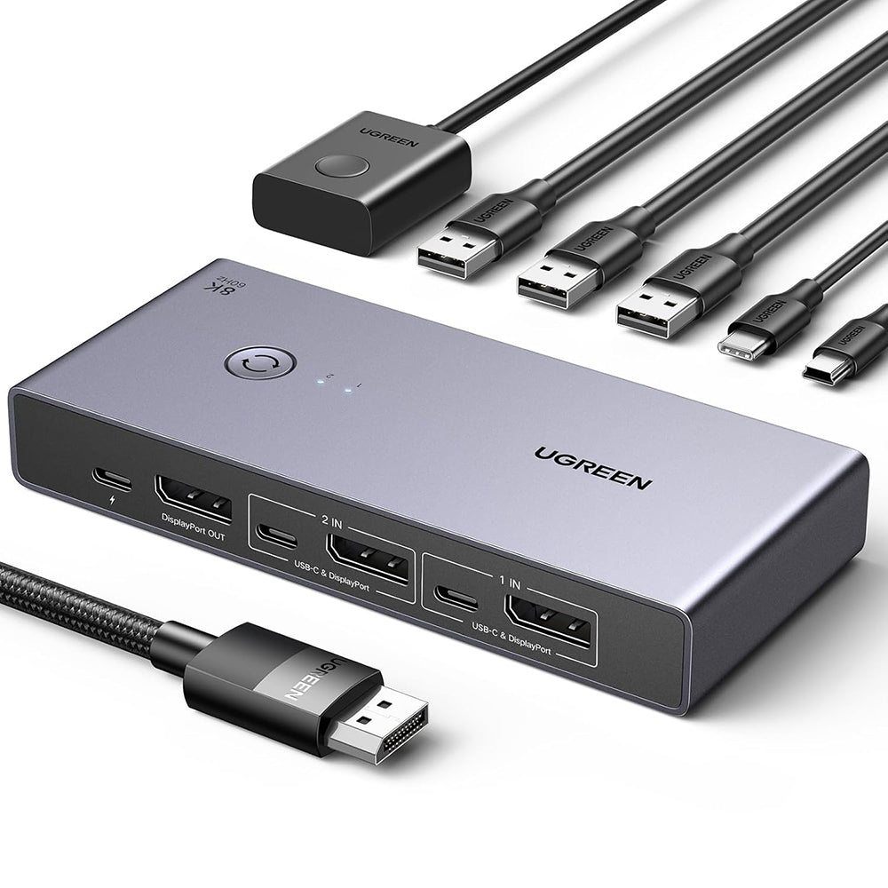 Switch Video DisplayPort UGREEN CM695 (25962), Μαύρο