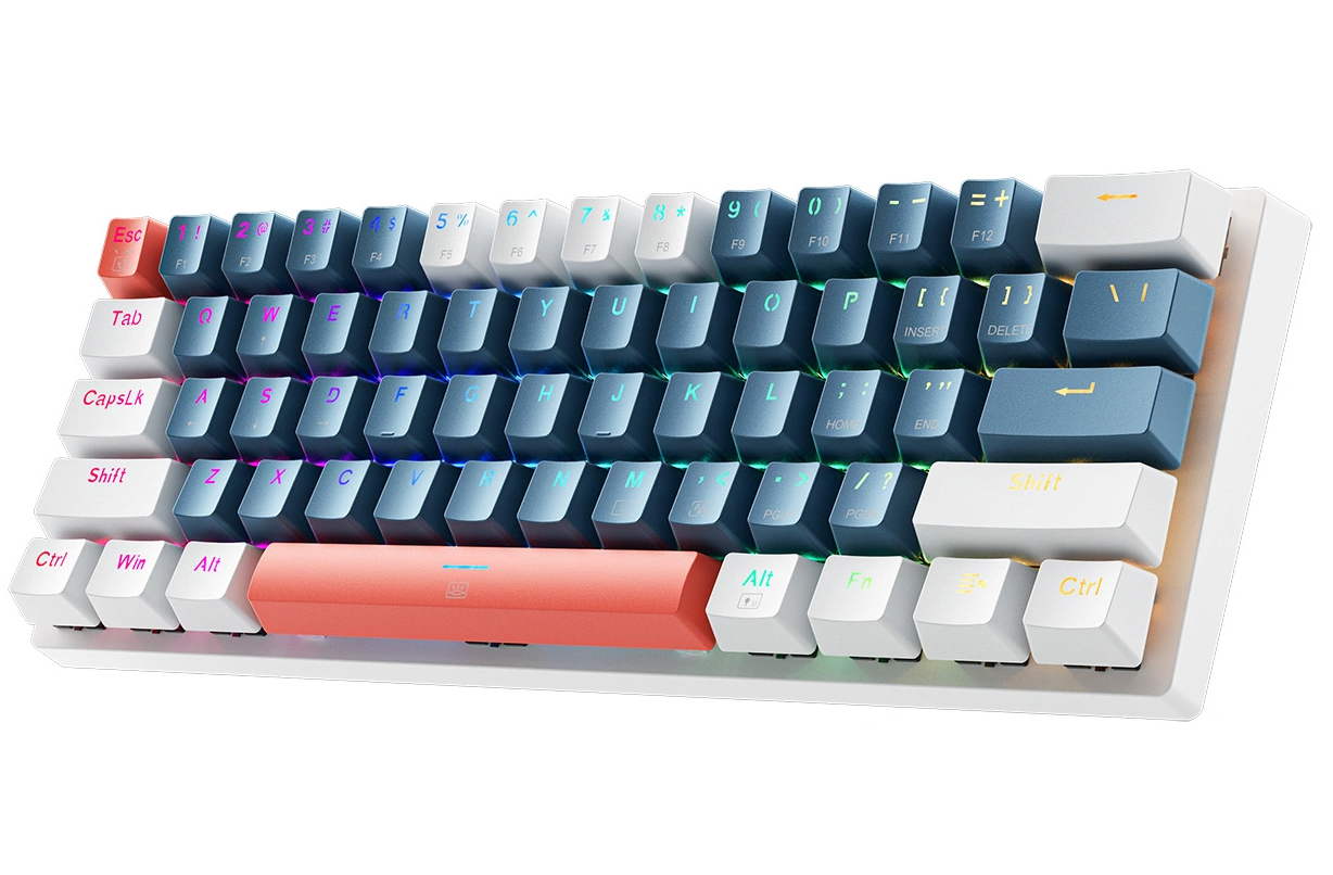 Πληκτρολόγιο Gaming Ενσύρματο USB Machenike K500-B61 Μηχανικό, RGB, Μπλε Άσπρο