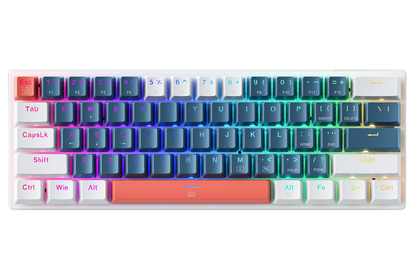 Πληκτρολόγιο Gaming Ενσύρματο USB Machenike K500-B61 Μηχανικό, RGB, Μπλε Άσπρο