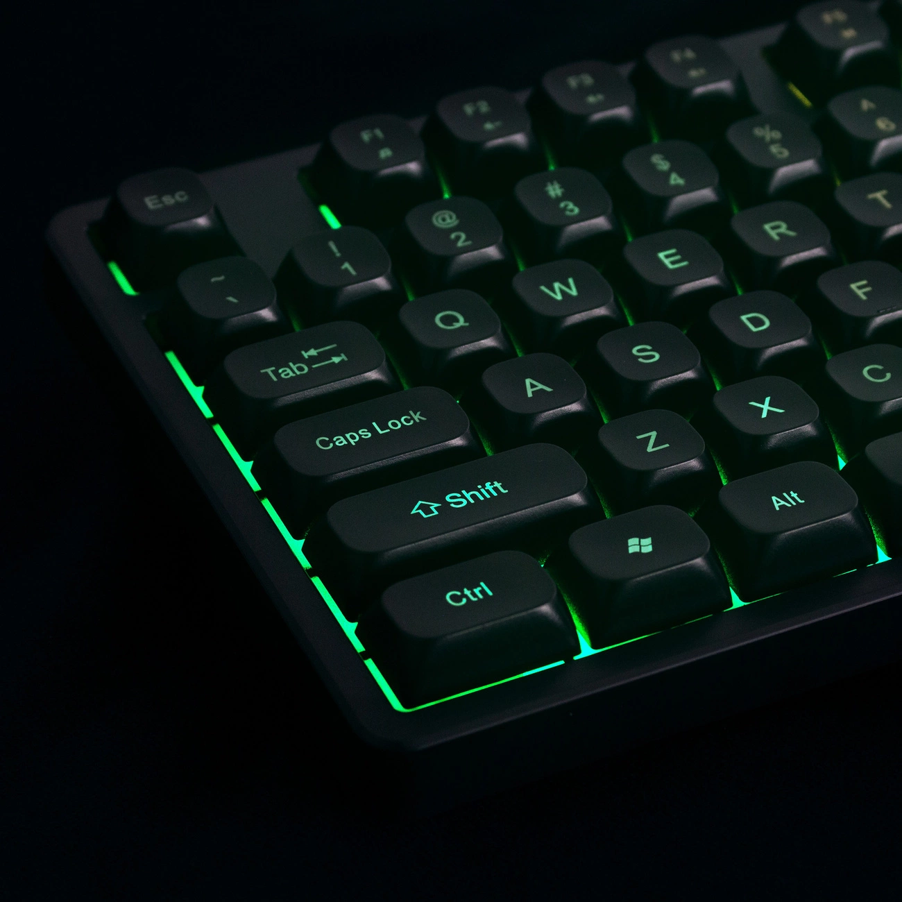 Ενσύρματο Πληκτρολόγιο Gaming USB WZK WKG-200, RGB, 1.5μ, Μαύρο