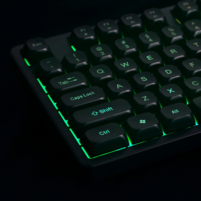 Ενσύρματο Πληκτρολόγιο Gaming USB WZK WKG-200, RGB, 1.5μ, Μαύρο