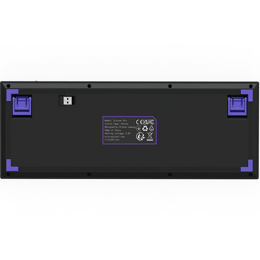 Ασύρματο Gaming Πληκτρολόγιο Proove Slicker Pro, RGB, BT / Wi-Fi / Ενσύρματο, 1.8m, Μαύρο WKSLPEN22416