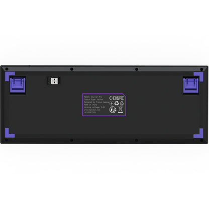 Ασύρματο Gaming Πληκτρολόγιο Proove Slicker Pro, RGB, BT / Wi-Fi / Ενσύρματο, 1.8m, Μαύρο WKSLPEN22416