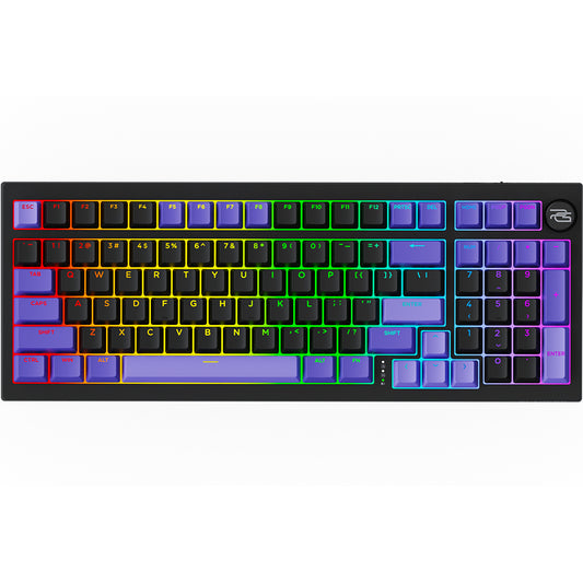 Ασύρματο Gaming Πληκτρολόγιο Proove Slicker Pro, RGB, BT / Wi-Fi / Ενσύρματο, 1.8m, Μαύρο WKSLPEN22416