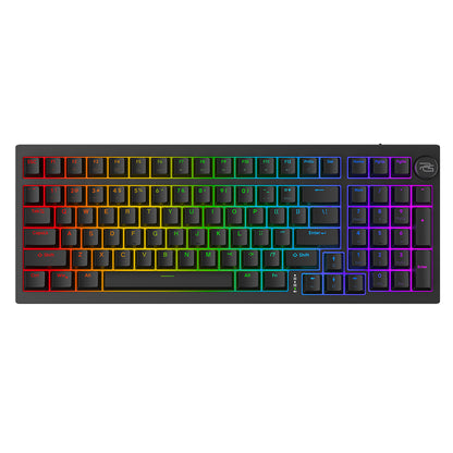 Πληκτρολόγιο Gaming Wireless Proove Slicker, RGB, BT / Wi-Fi / Wired, 1.8m, Μαύρο WKSLEN00022401