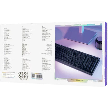 Πληκτρολόγιο Gaming Wireless Proove Slicker, RGB, BT / Wi-Fi / Wired, 1.8m, Μαύρο WKSLEN00022401