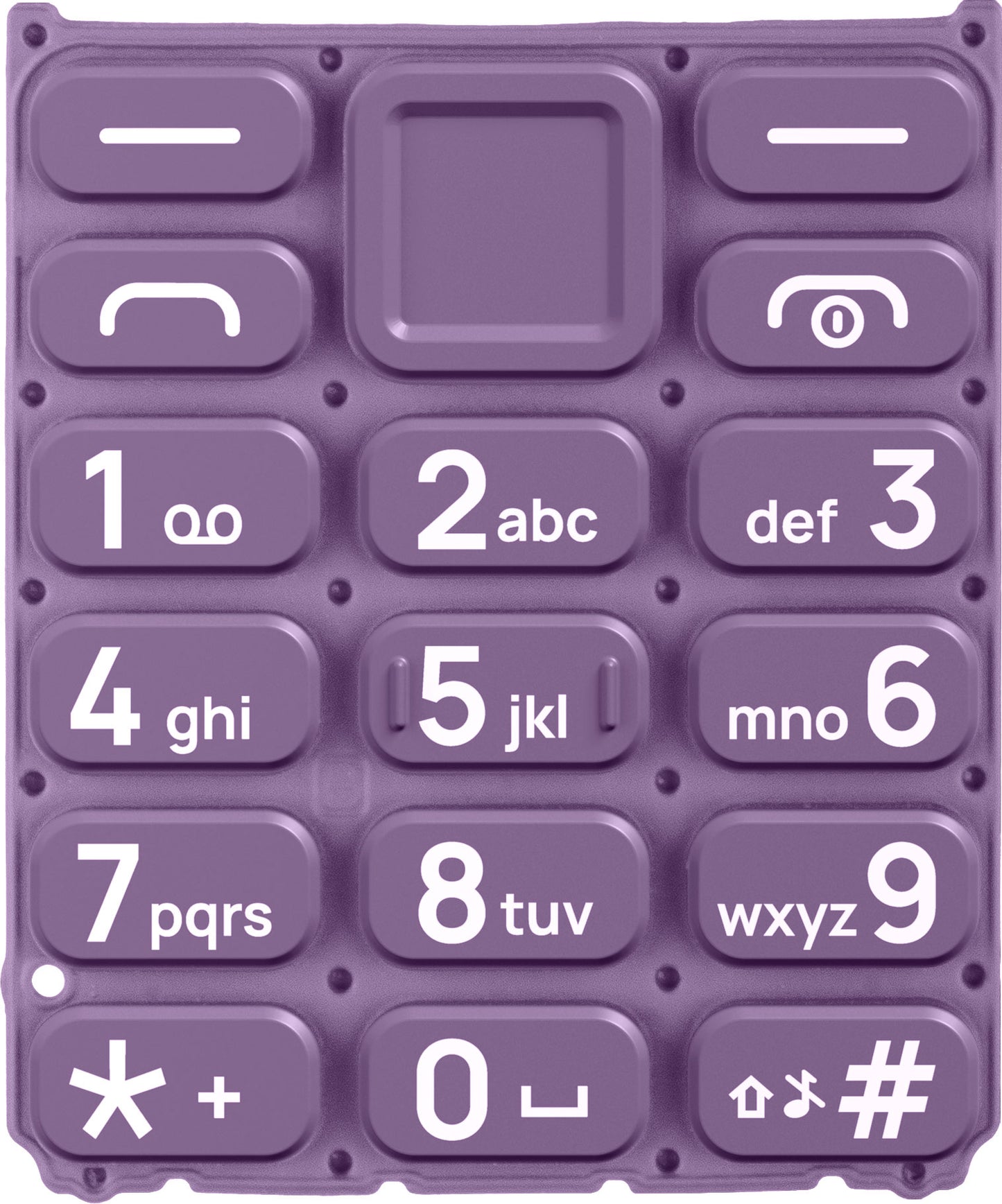 Πληκτρολόγιο Latin για HMD 105 / Nokia 105 (2024), Μωβ