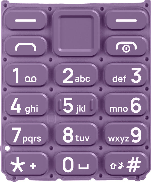 Πληκτρολόγιο Latin για HMD 105 / Nokia 105 (2024), Μωβ