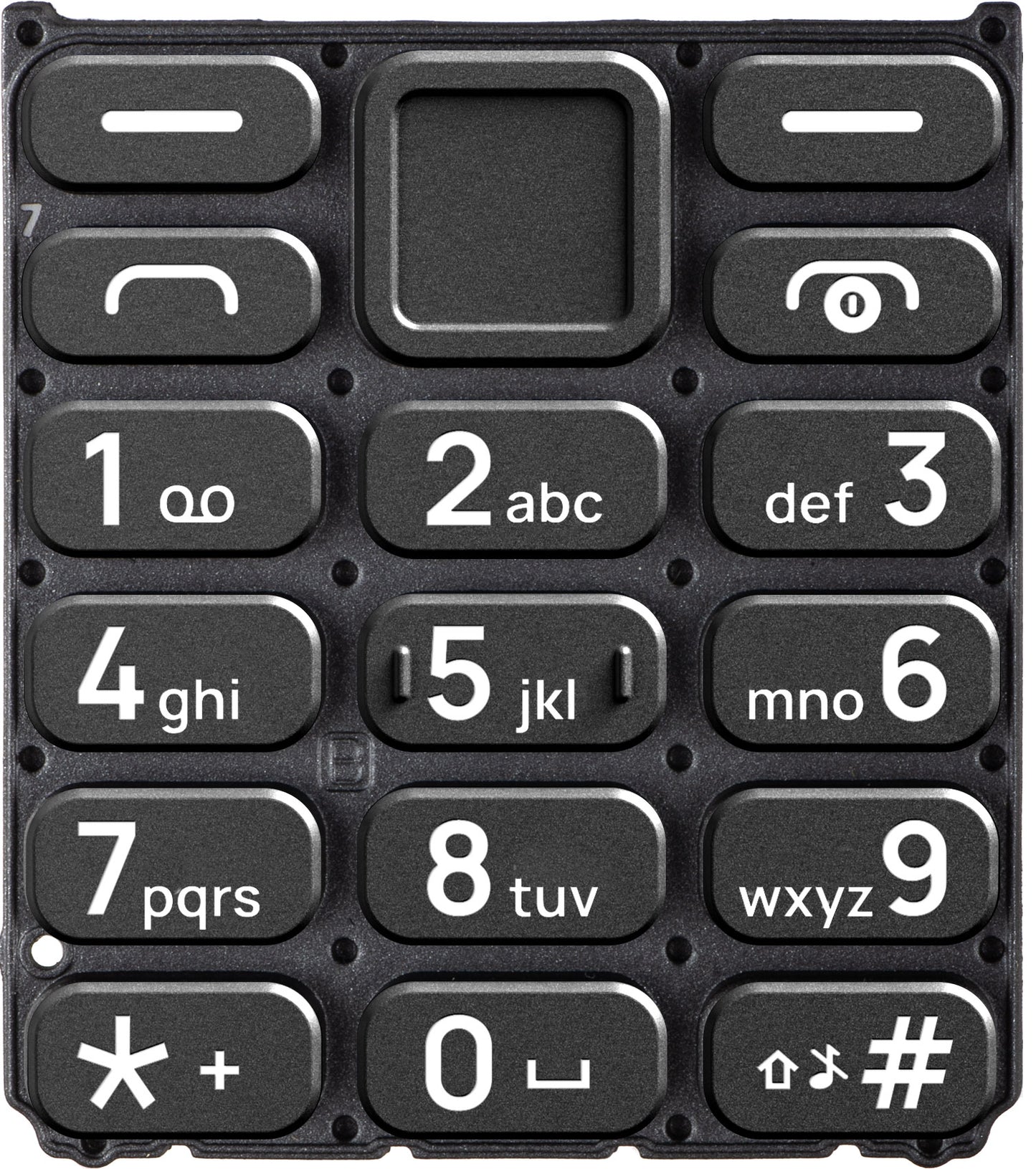 Πληκτρολόγιο Latin για HMD 110 / Nokia 110 (2024), Μαύρο