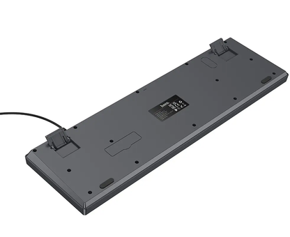 Πληκτρολόγιο ενσύρματο USB HOCO GM61 Tri-Color, 1.45μ, Γκρι