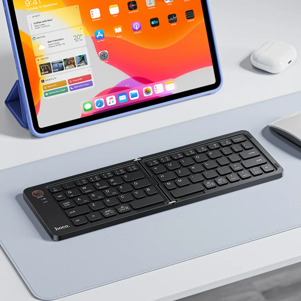 HOCO GM71 Foldable Bluetooth Keyboard, Black