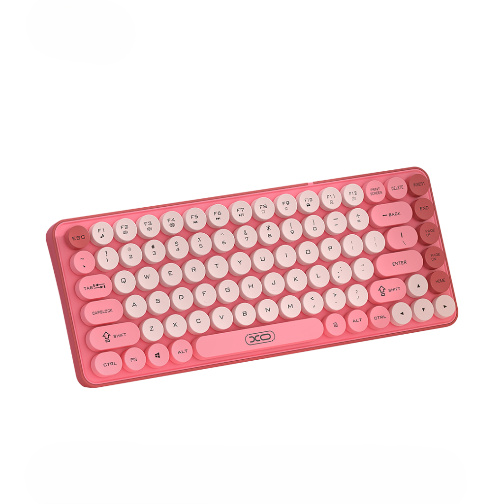 XO Design KB-12 Wireless Keyboard, BT / Wi-Fi, Pink