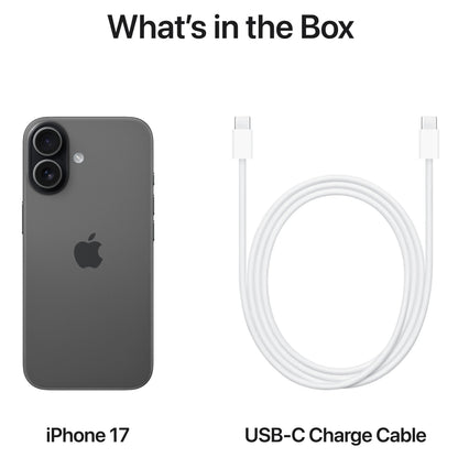 Apple iPhone 17 Mobile Phone, 256GB, Black MG6J4ZD/A