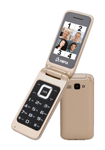 Κινητό Τηλέφωνο Olympia Luna Dual SIM, Χρυσό 2212