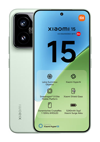Κινητό Τηλέφωνο Xiaomi 15 5G Dual SIM, 512GB, 12GB, Πράσινο MZB0ITWEU