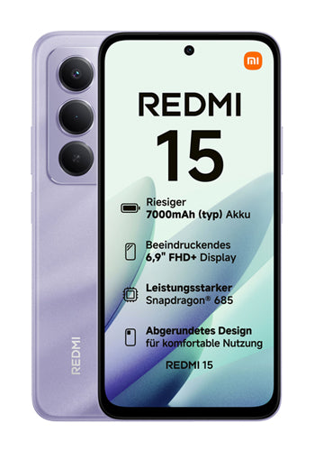 Κινητό Τηλέφωνο Xiaomi Redmi Note 15 5G, 256GB, 8GB, Μωβ MZB0LWFEU