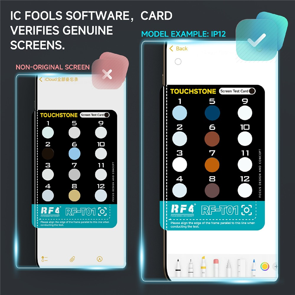 Δοκιμαστής Πόλωσης Οθόνης RF4 RF-T01 για Apple iPhone 12 - 17 Series