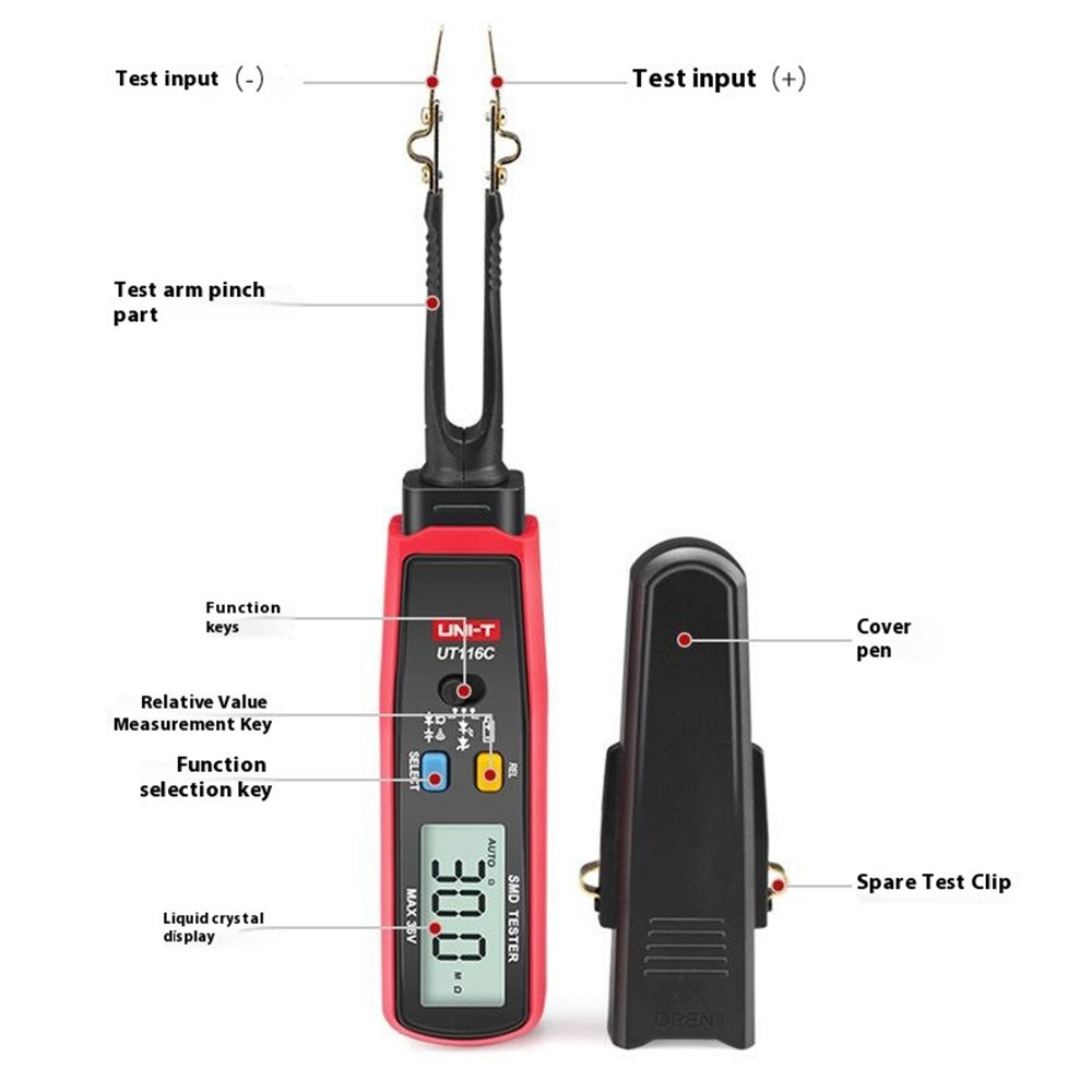 Tester Υπηρεσίας Τύπου Πένσας UNI-T UT116C