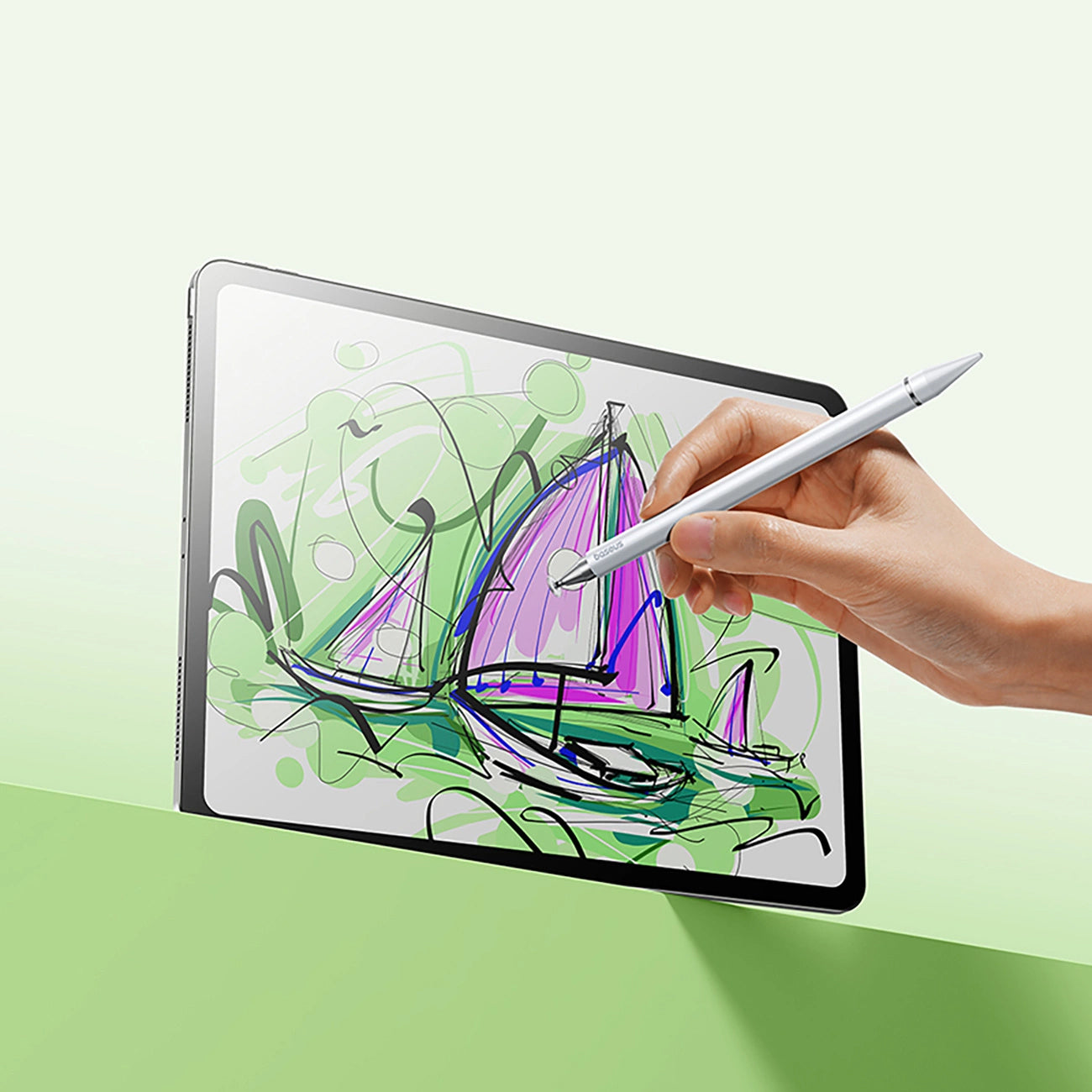 Touch Pen Baseus Smooth Writing 3 Magnetic 3in1 Series, Έκδοση Παθητική, Λευκό P80080804213-00
