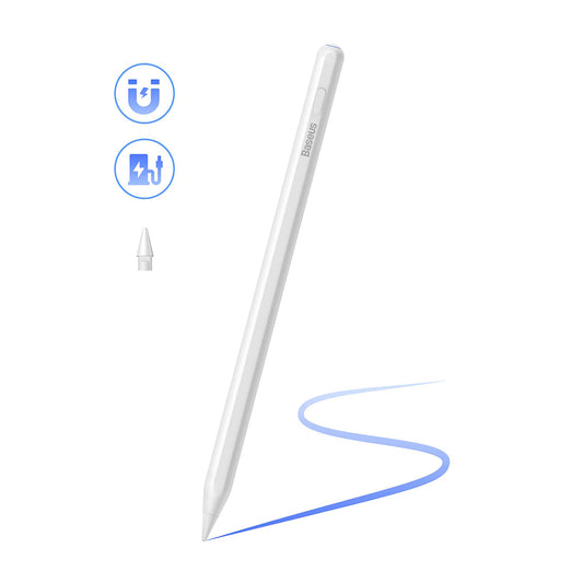 Touch Pen Baseus Smooth Writing 2 Series για Apple iPad, Ενεργή Ασύρματη Έκδοση, Λευκό SXBC080102