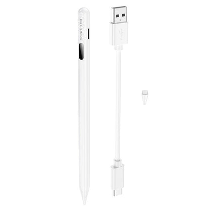 Touch Pen Borofone BG101 για Apple iPad Series, Ενεργή Έκδοση, Λευκό