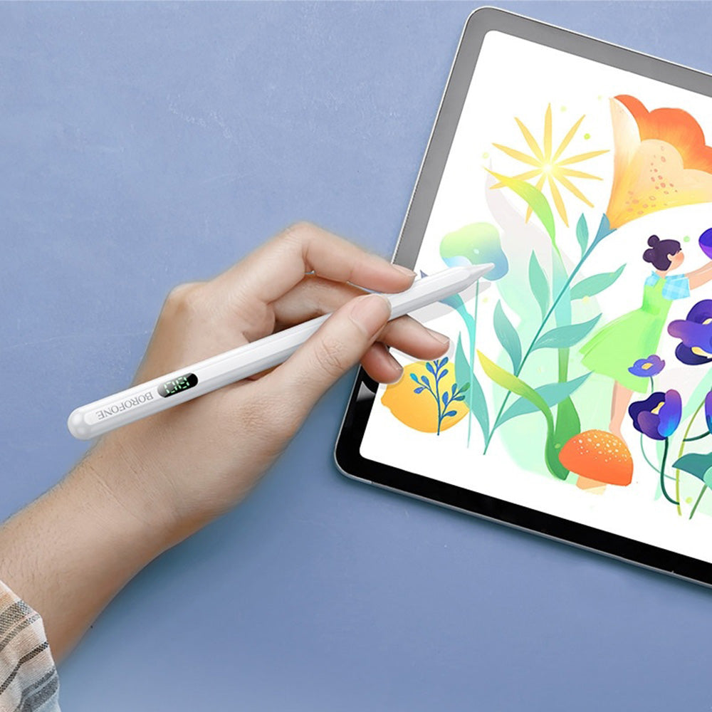 Touch Pen Borofone BG101 για Apple iPad Series, Ενεργή Έκδοση, Λευκό
