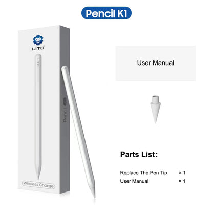 Touch Pen Lito K1 για Apple iPad, Ενεργή Έκδοση, Λευκό