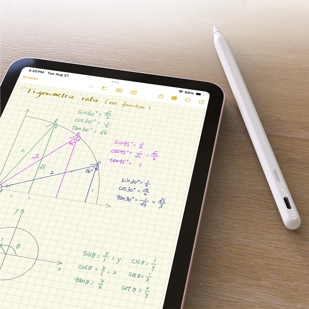 Touch Pen Metapen A8 για Apple iPad, Έκδοση Active, Λευκό ME-APP152