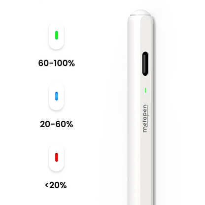 Στυλό αφής Metapen Air8 Pro για Apple iPad, Έκδοση Active, Λευκό ME-APP172