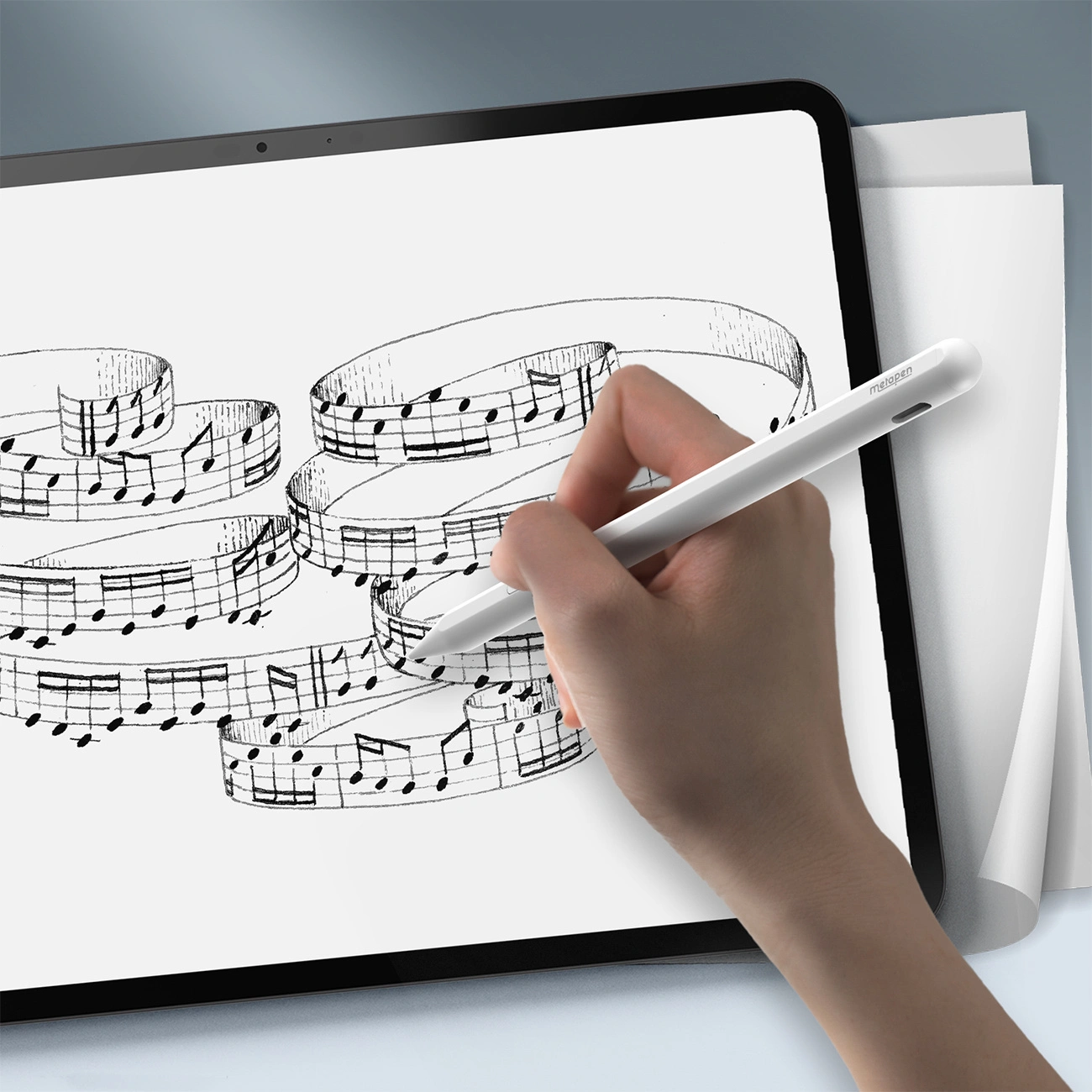 Touch Pen Metapen A11 για Apple iPad, Έκδοση Active, Λευκό ME-APP412