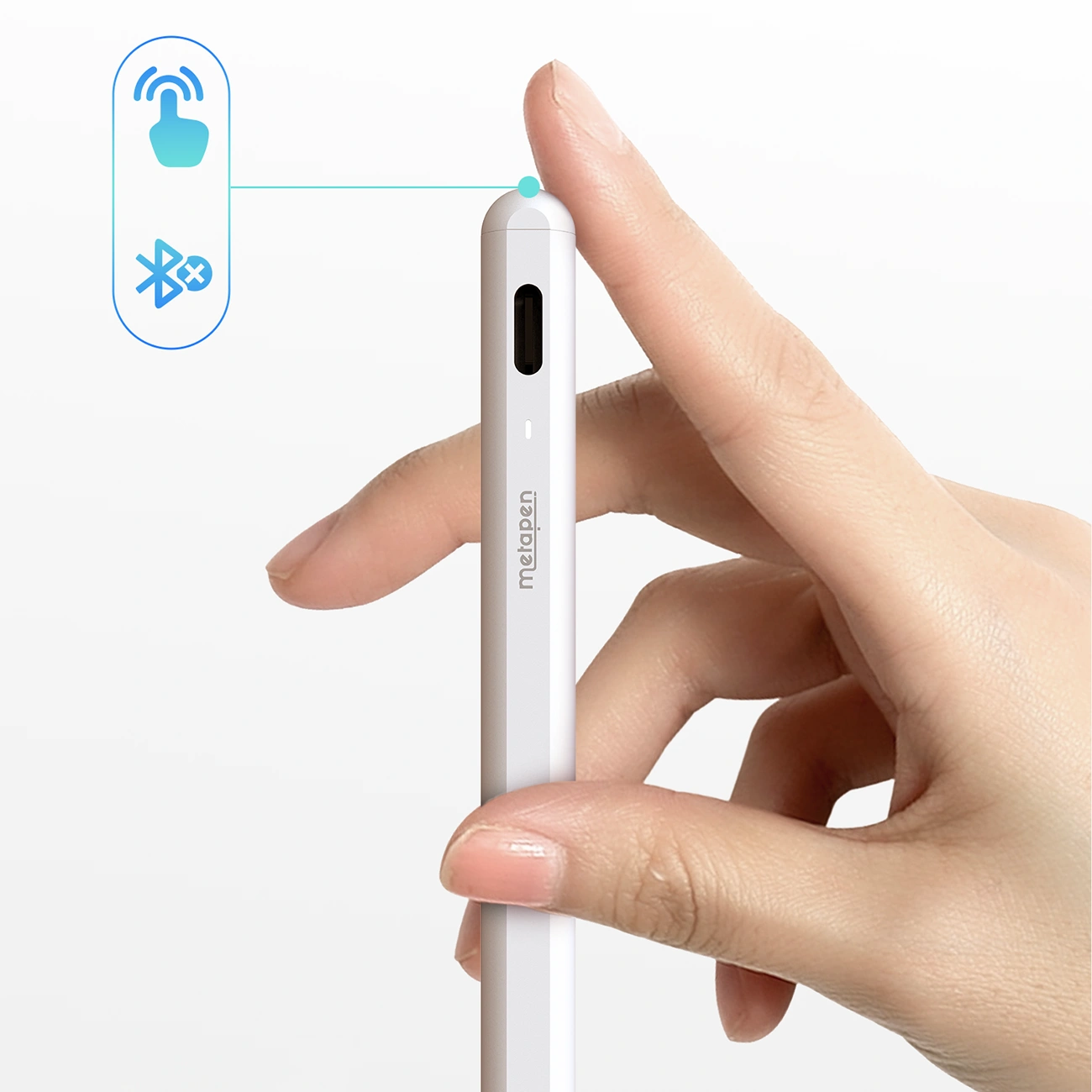 Touch Pen Metapen A8 για Apple iPad, Έκδοση Active, Λευκό ME-APP152