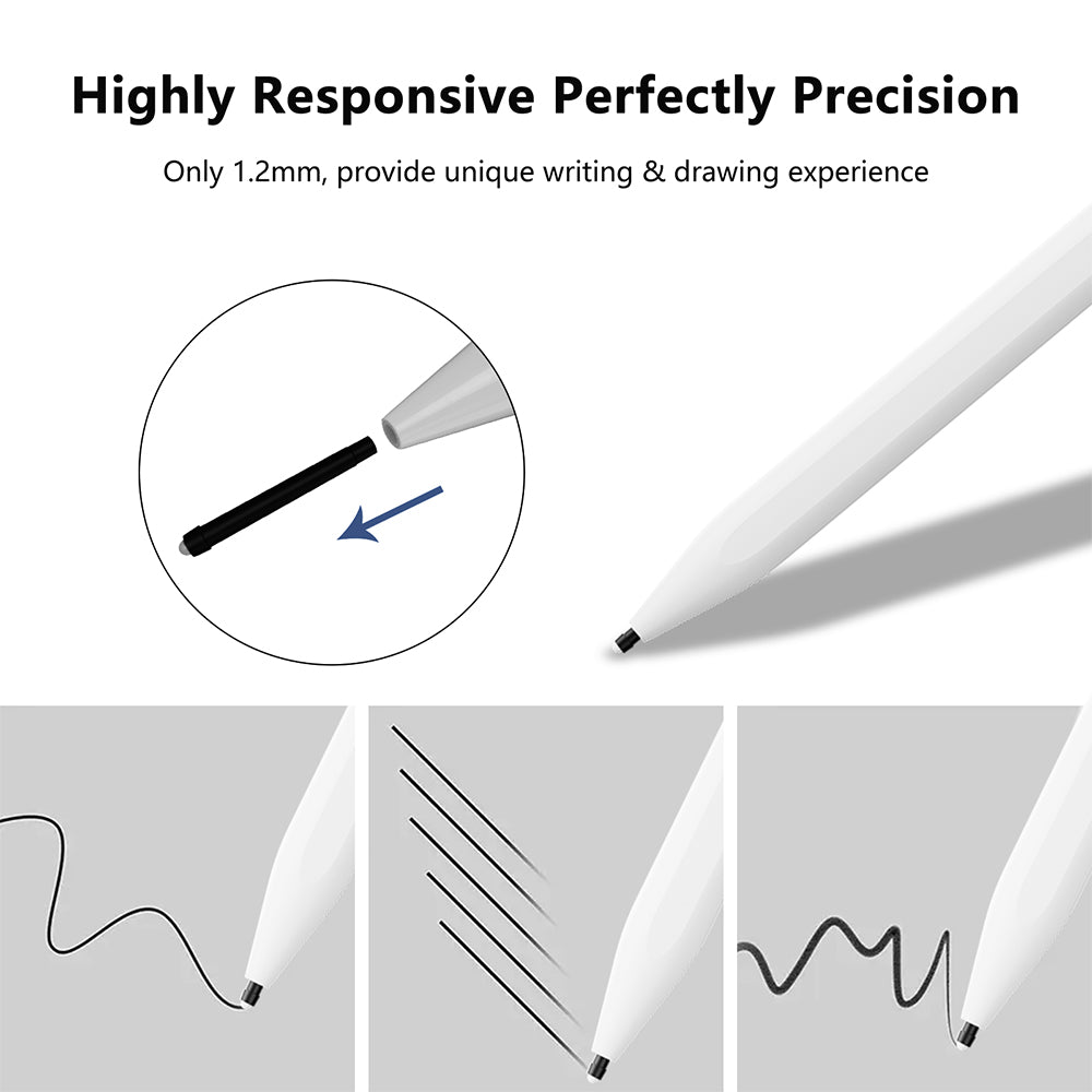 Touch Pen Techsuit A580S για Apple iPad, Ενεργή Έκδοση, Λευκό