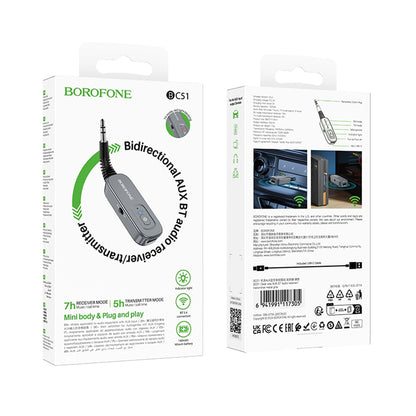 Borofone BC51 Clear Way Bluetooth Transmitter / Receiver