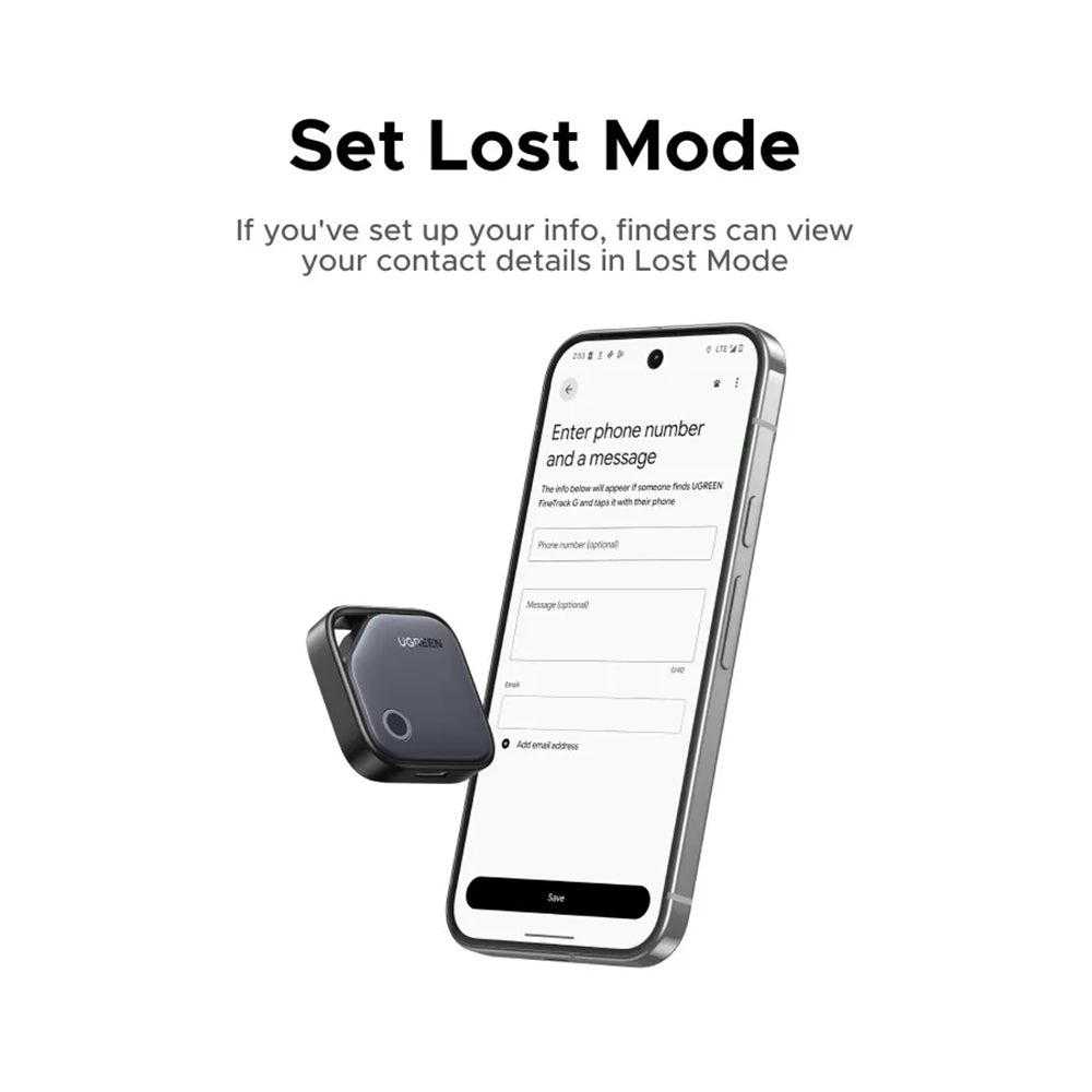 UGREEN SmartTag FineTrack για Android Series, Γκρι