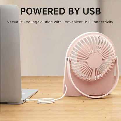 Techsuit CT-108 Portable Fan, Pink