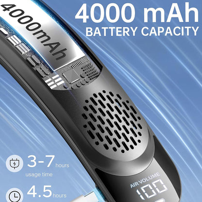 Φορητός Ανεμιστήρας Techsuit S8, Μαύρος