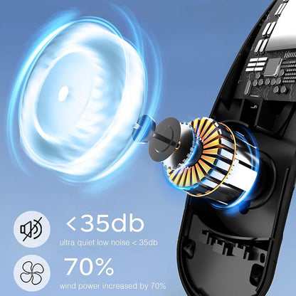 Φορητός Ανεμιστήρας Techsuit S8, Μαύρος