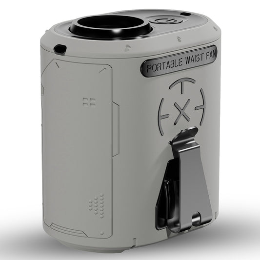 Φορητός Ανεμιστήρας Techsuit Z14 με εξωτερική μπαταρία 5000mAh, Γκρι