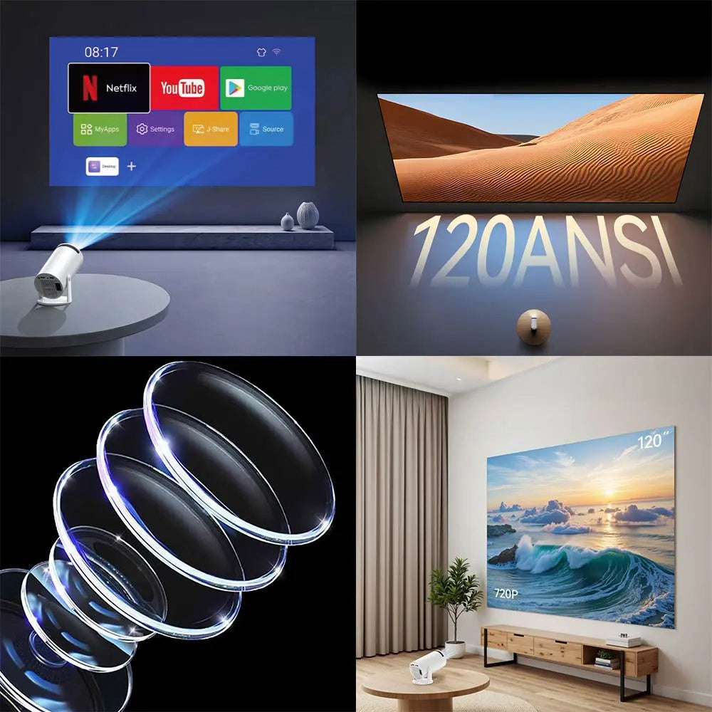 Βιντεοπροβολέας Yesido TV14, 720P, 120ANSI, Λευκό