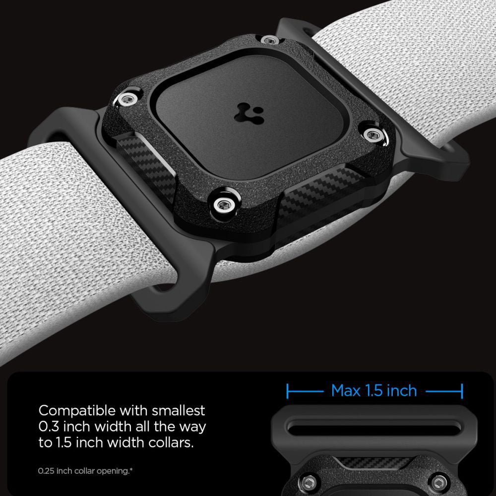 Θήκη Spigen Tough Armor για Apple AirTag σε Περιλαίμιο Κατοικίδιου, Μαύρη